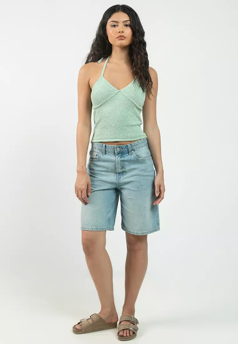 Sparkle Knit Halter Top