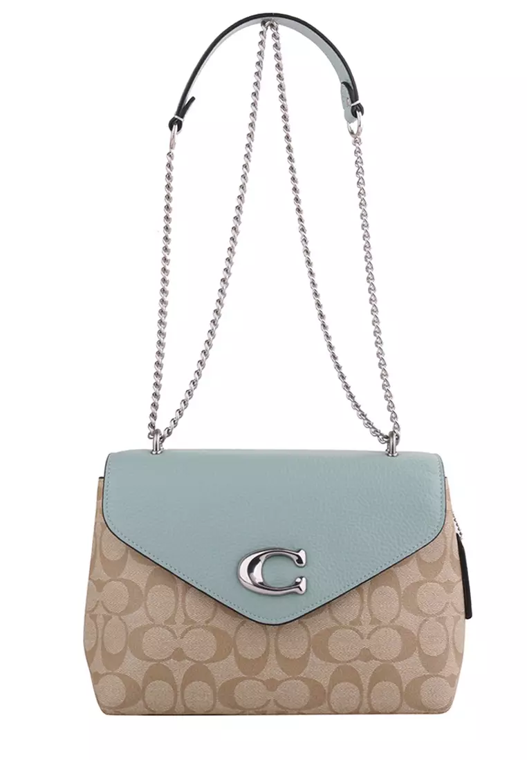 Buy Coach Coach Tammie Shoulder Bag In Signature Canvas Light Brown
