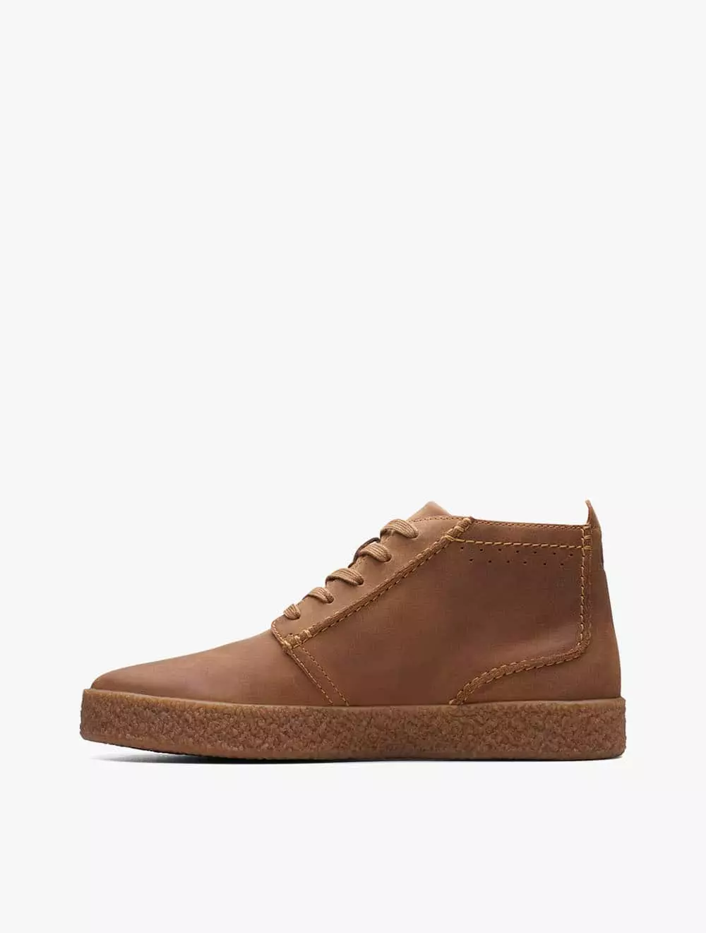 Jual Clarks Clarks Streethill Mid Men's Sneakers- Dark Tan Leather ...