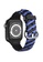 Kings Collection black Blue Black Silicone Woven Texture Apple Watch Band 38MM / 40MM (for small wrist) (KCWATCH1137) 42F8CAC638E172GS_2