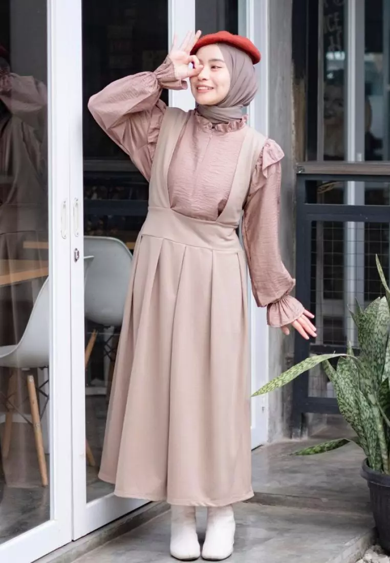 Saba Overall Dress Khaki M17363 R74S6