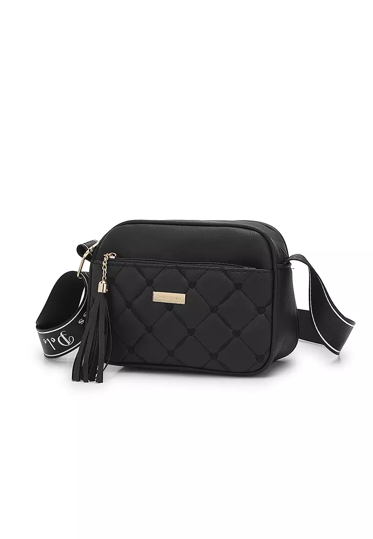 Women's Sling Bag / Crossbody Bag - Black