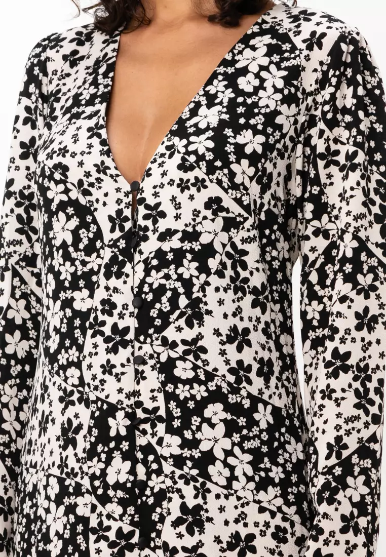 Hi Low Hem Midi Dress