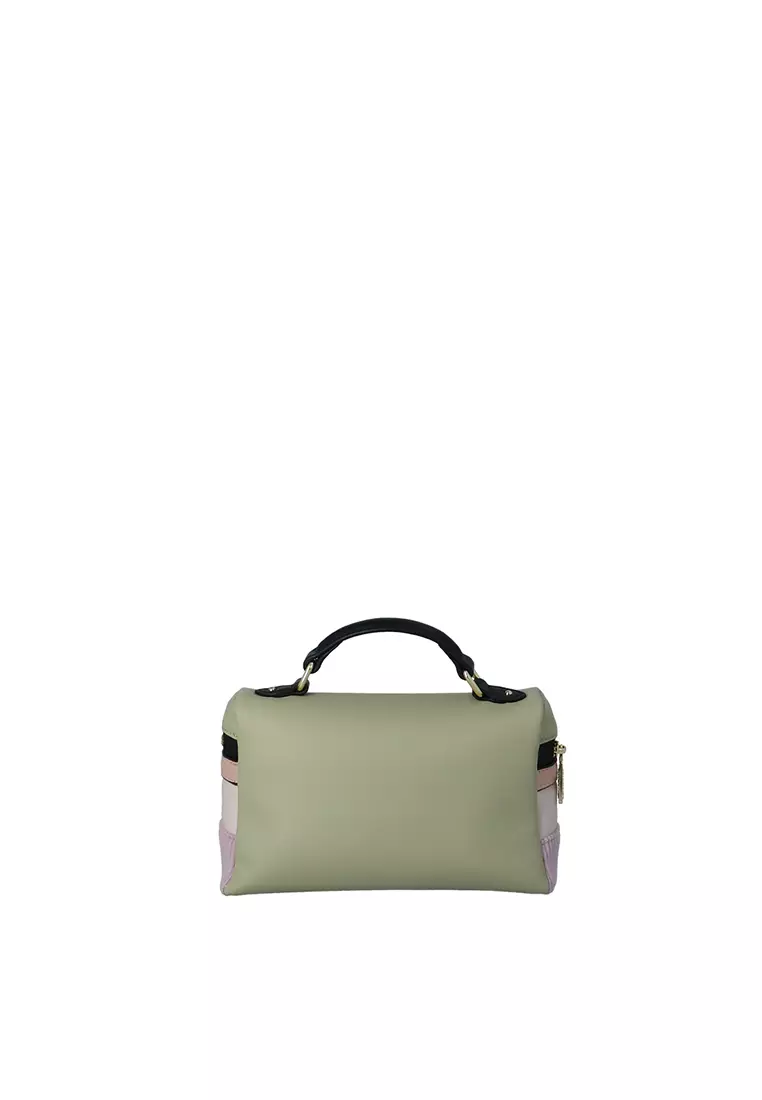 The Liz Top Handle Bag S - Medium Green