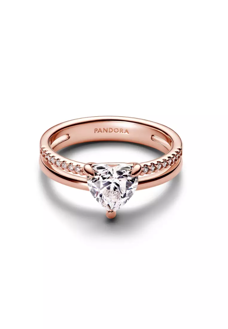 Double Band Heart Ring