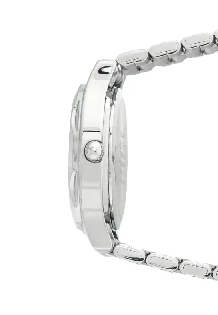 Casio Jam Tangan Wanita Silver White - Stainless Steel - LTP-1275D-7BDF