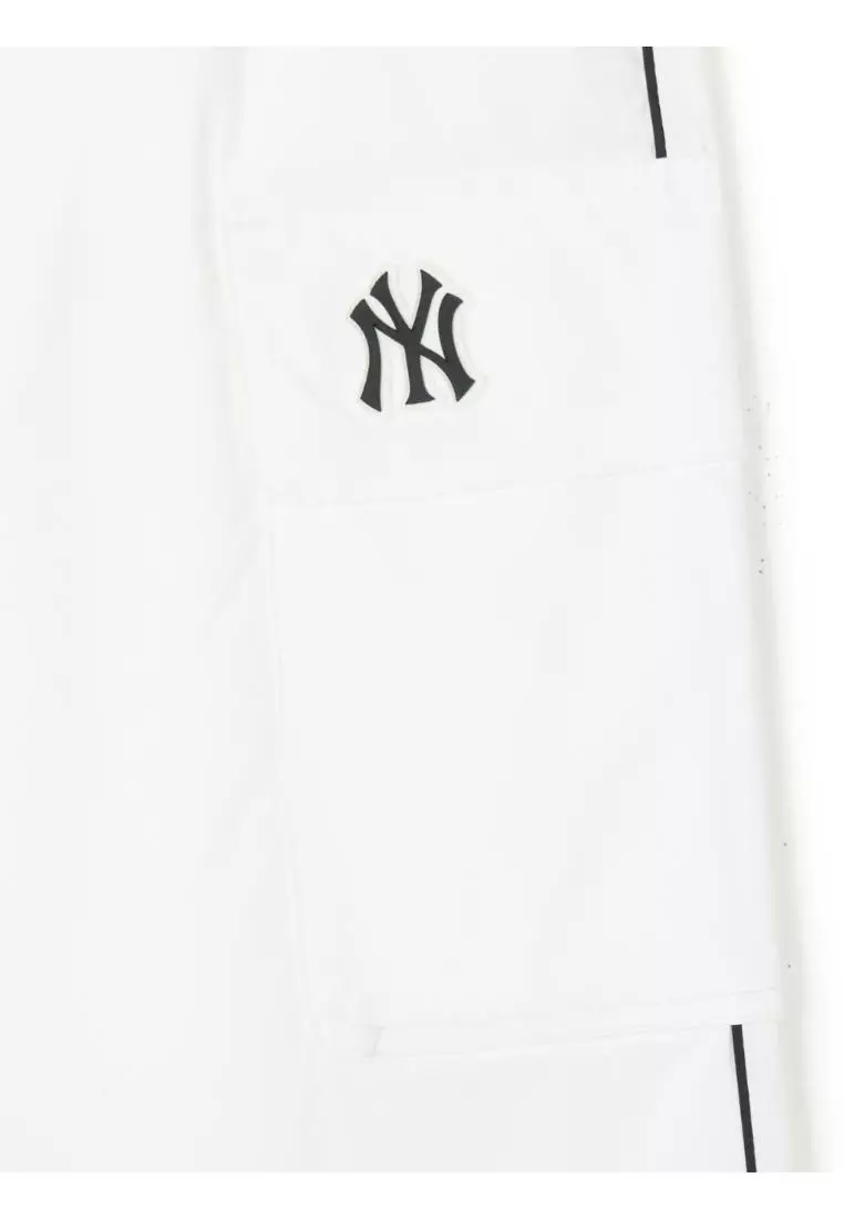 WOMEN'S SPORTIVE VARSITY WOVEN CARGO JOGGER PANTS NEW YORK YANKEES