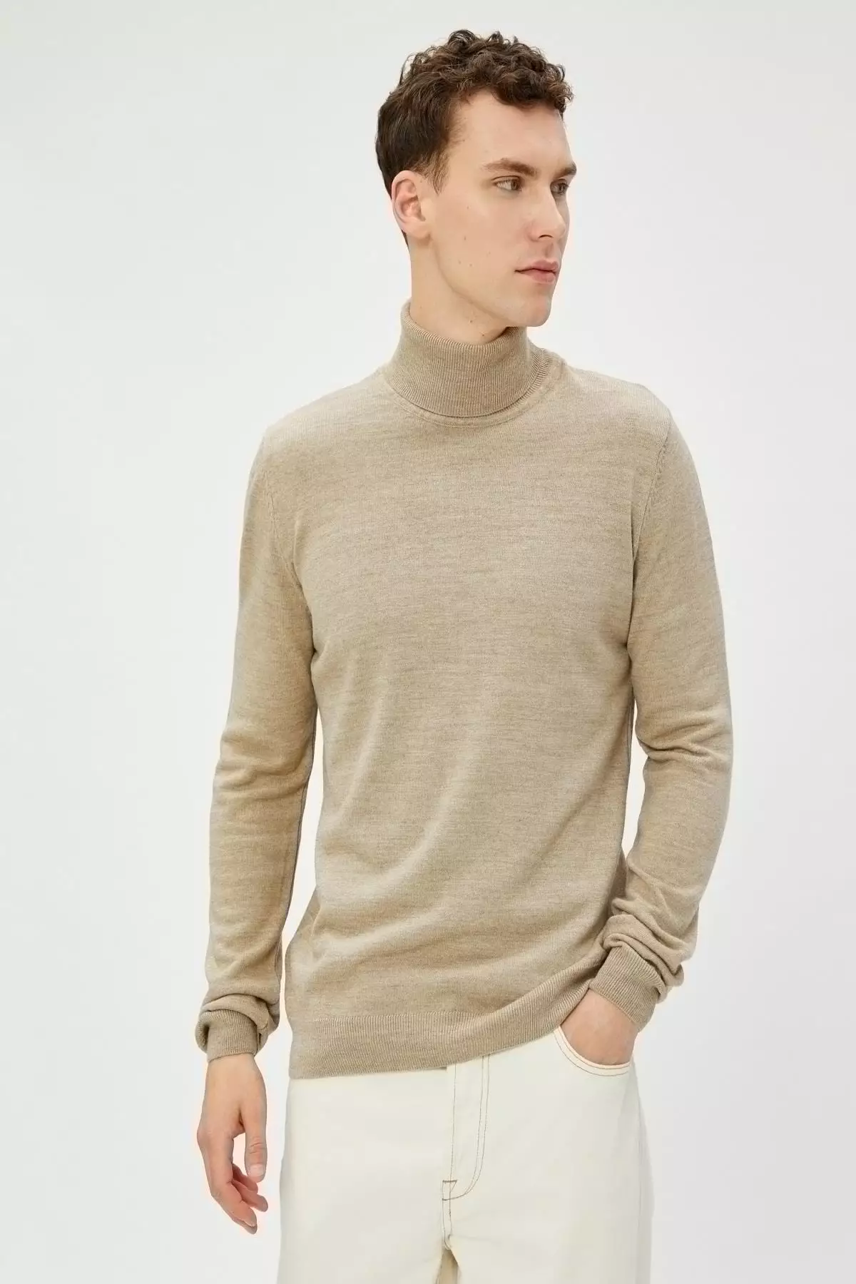 beige sweater