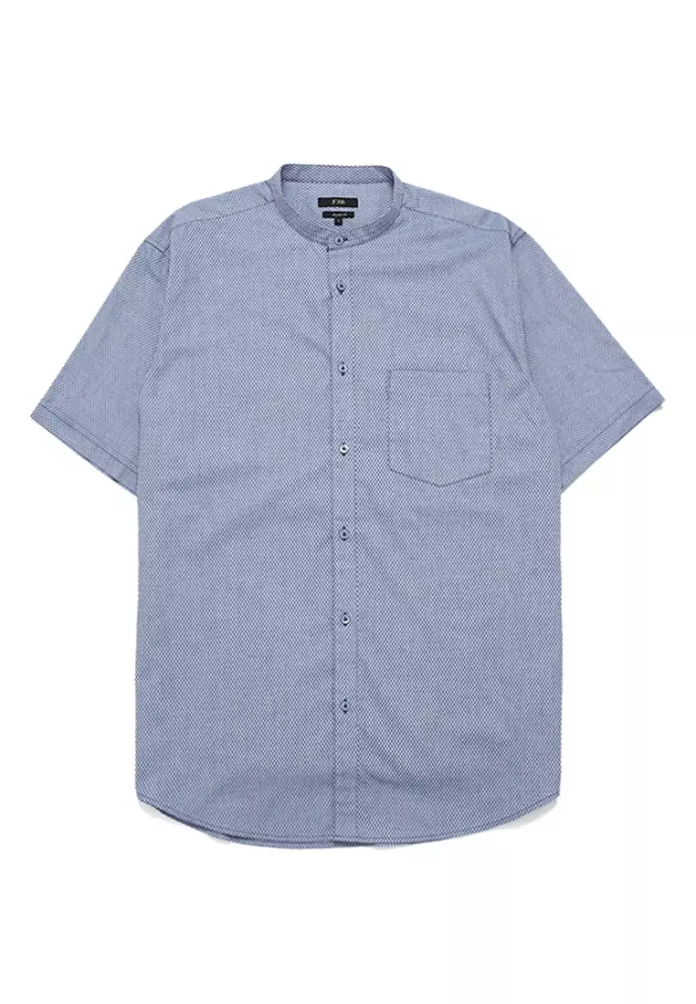 Jobb Munawar Koko Pria Lengan Pendek Regular Fit Biru