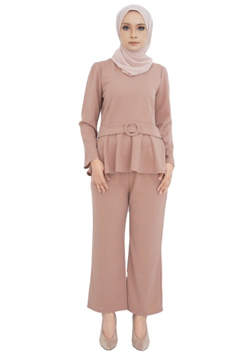 Bella Peplum Suit from ARCO in Pink