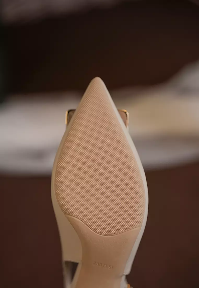 7CM Buckle Slingback Strap High Heel BY873-3120