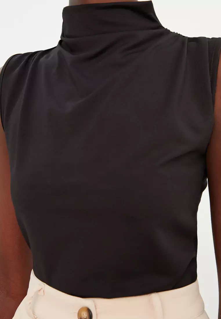 Mock Neck Sleeveless Bodysuit