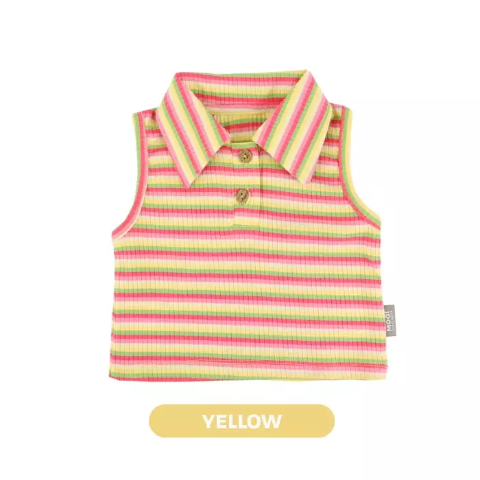 Mooi Atasan Anak Perempuan Nona Top - Yellow