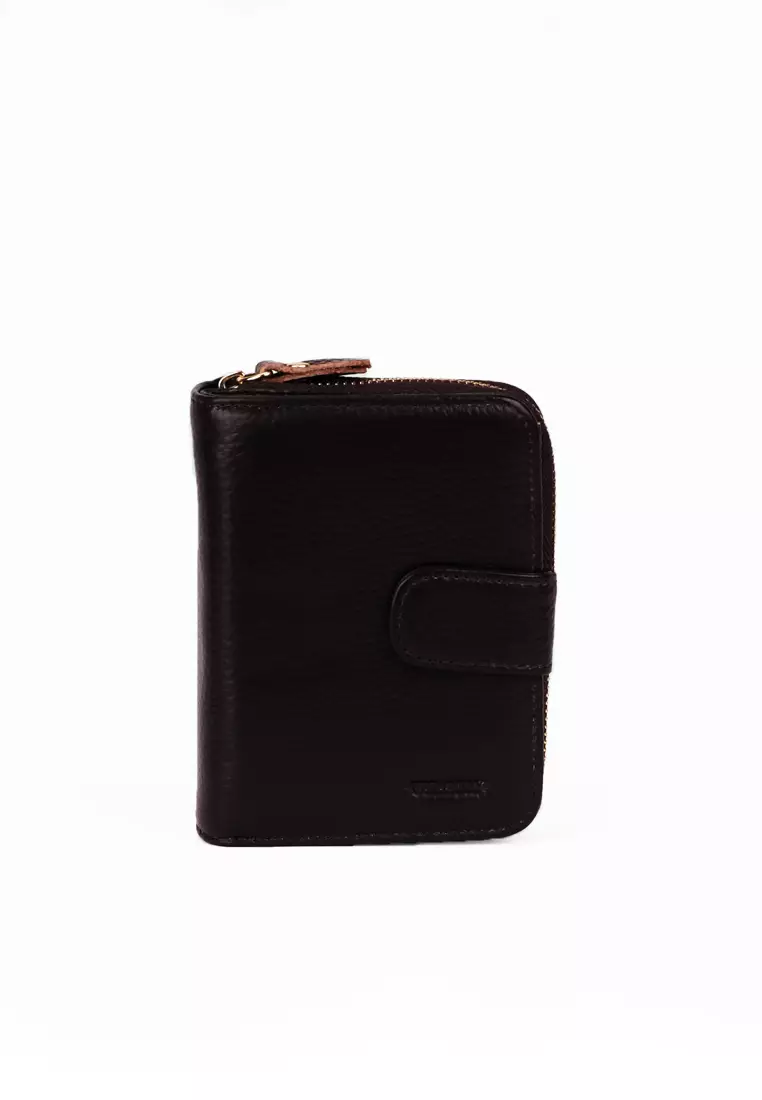 Buy Wharton Wharton Small Leather Metal Compartment Card Holder