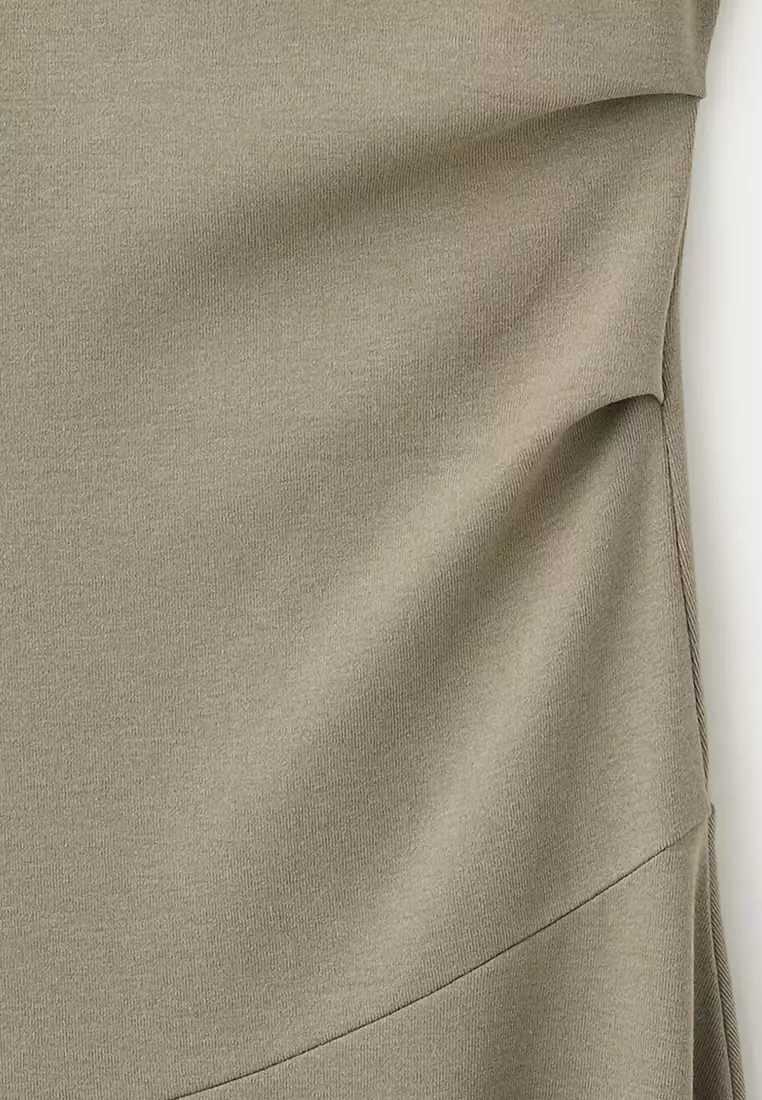 Asymmetric Draped Dress