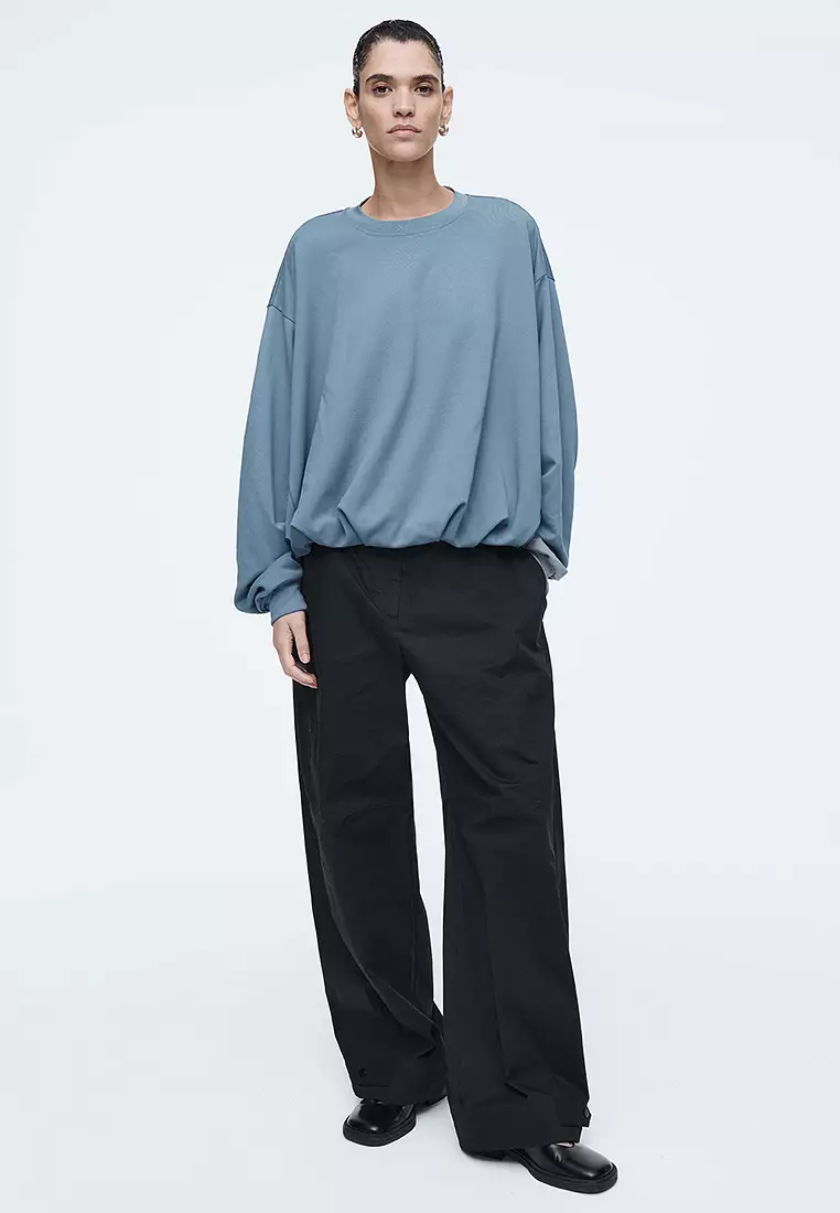 Bubble-Hem Sweatshirt