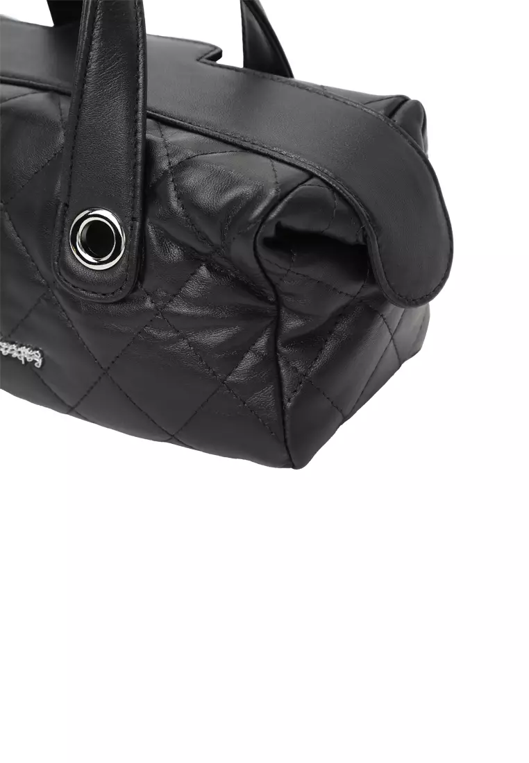 Chain Top Handle Tool Box Bag - Black