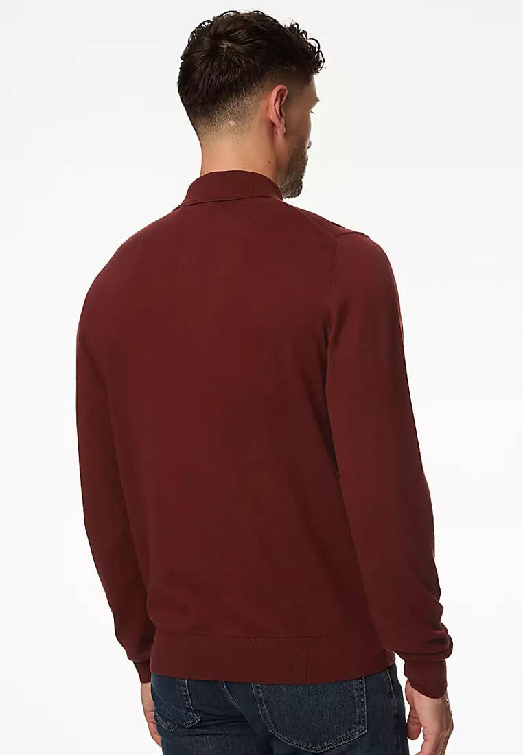 Cotton Rich Tipped Knitted Polo Shirt