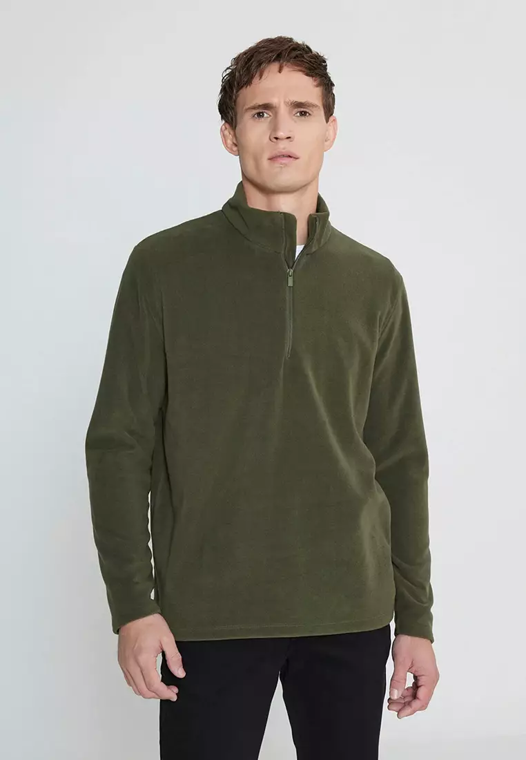 Zip Neck Polar Sweatshirt