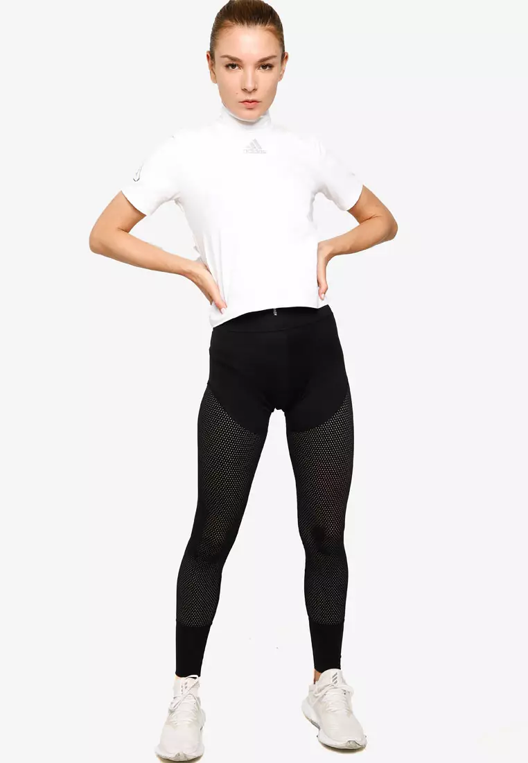 Buy ADIDAS mesh high-waist long tights in Black 2024 Online