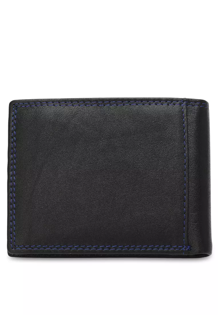 Men's Genuine Leather RFID Blocking Bi Fold Wallet