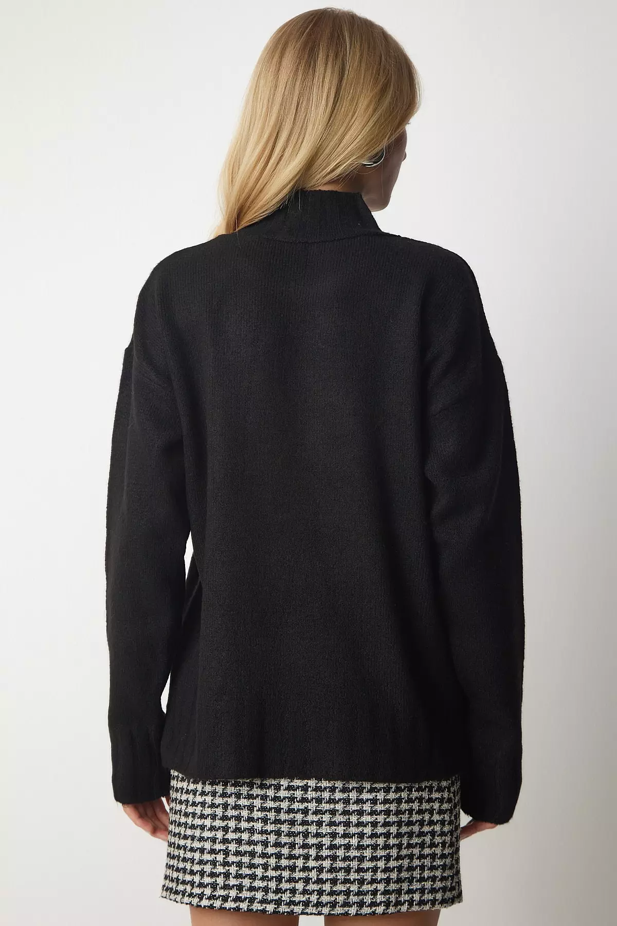 Mock Neck Knit Sweater