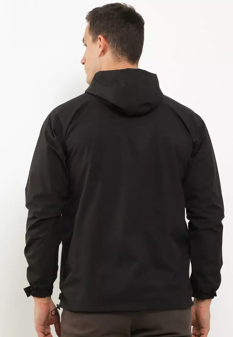 GRAHANGGRA Jaket Waterproof Polos - Black