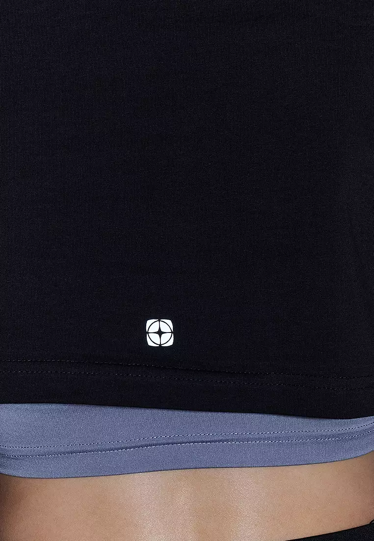 2-Piece Crop Sports Tank and T-Shirt Set