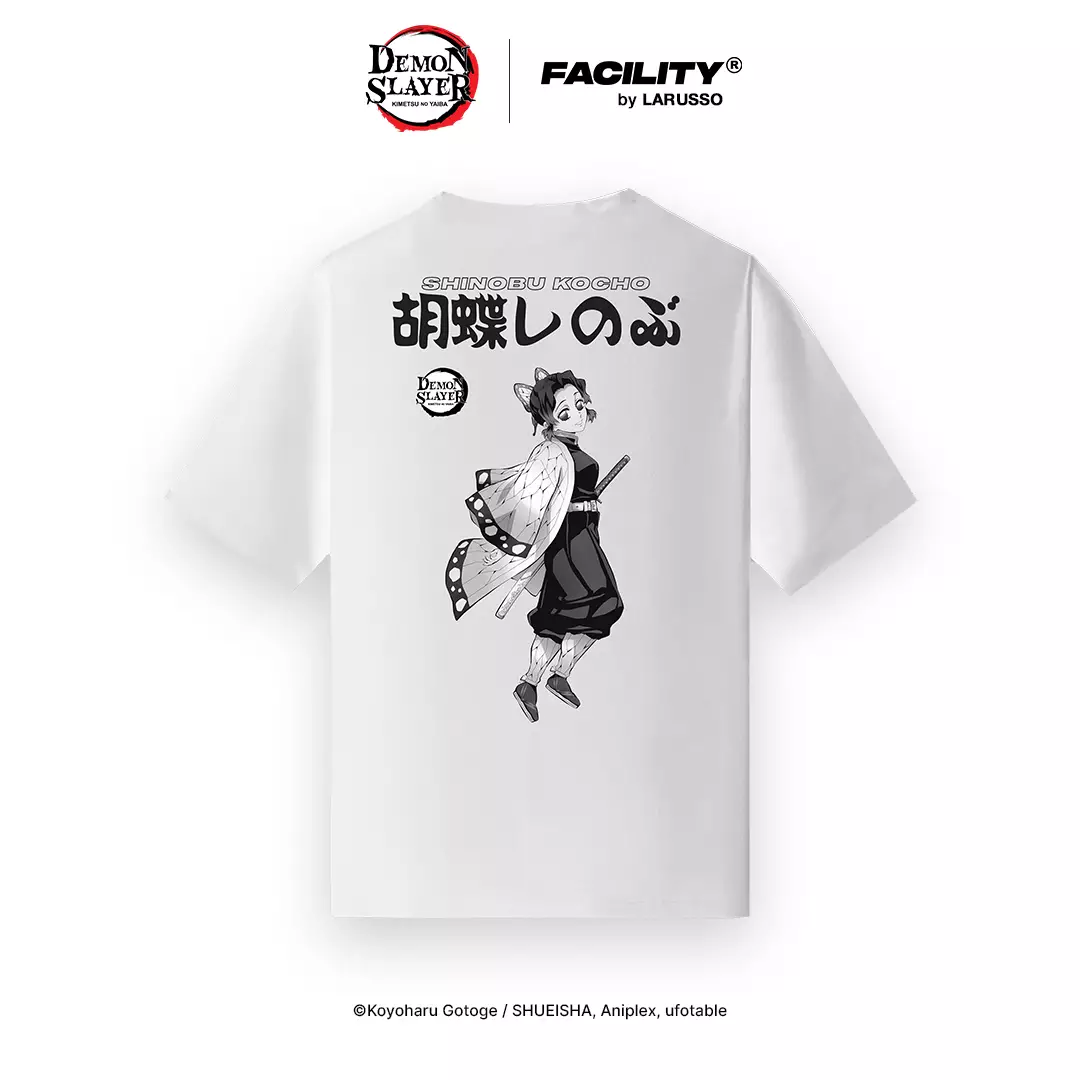 FACILITY Demon Slayer - Shinobu Kocho Oversize Tee - White