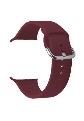 Kings Collection Burgundy Silicone Apple 38MM / 40MM Strap (KCWATCH1114) 1E8EBAC6053635GS_1