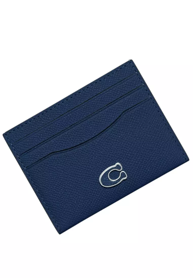 Mens Card Case - Deep Blue