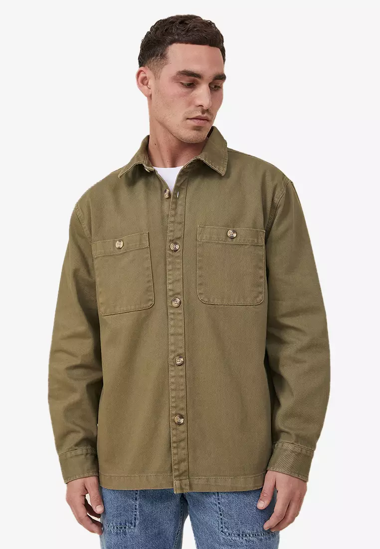 Heavy cotton hotsell overshirt
