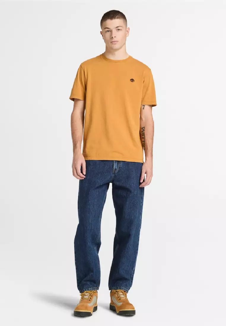 Men's Oyster River Logo Garment Dyed Short-Sleeve T-Shirt
