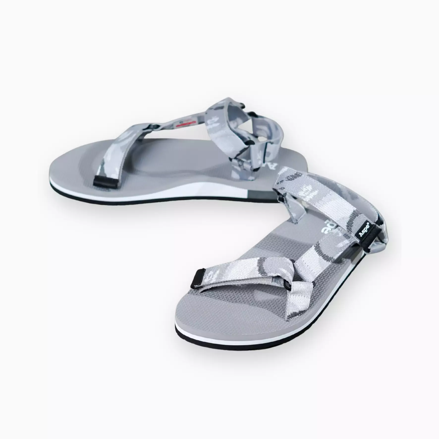 Jual AAPE BY BATHING APE Sandal AAPE CAMO GREY STRAP SANDAL 100