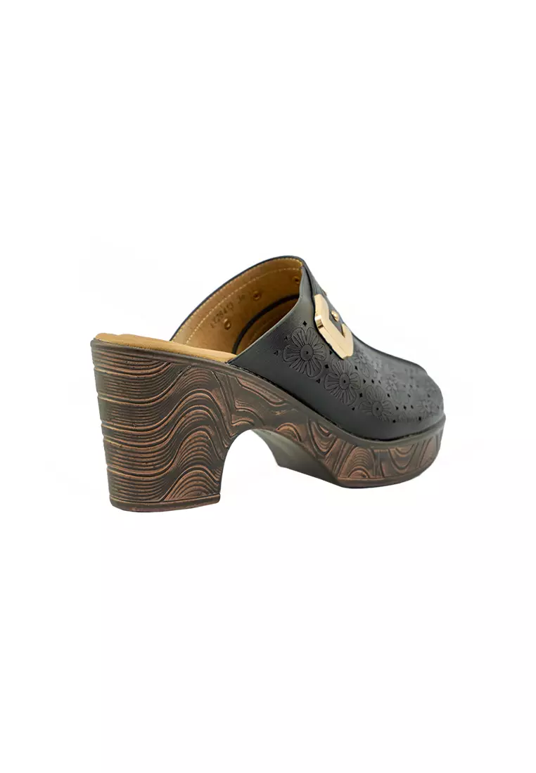 Women's Heeled Sandals LY 28413 Black C71