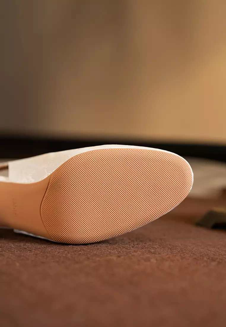 6CM Cotton Print Slingback High Heel BY664-39