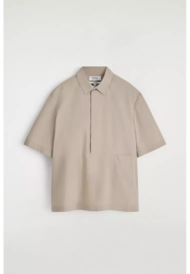 POPOVER COTTON-POPLIN SHIRT