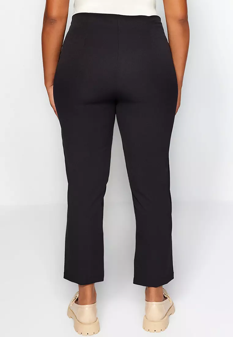 Plus Size Cigarette Trousers