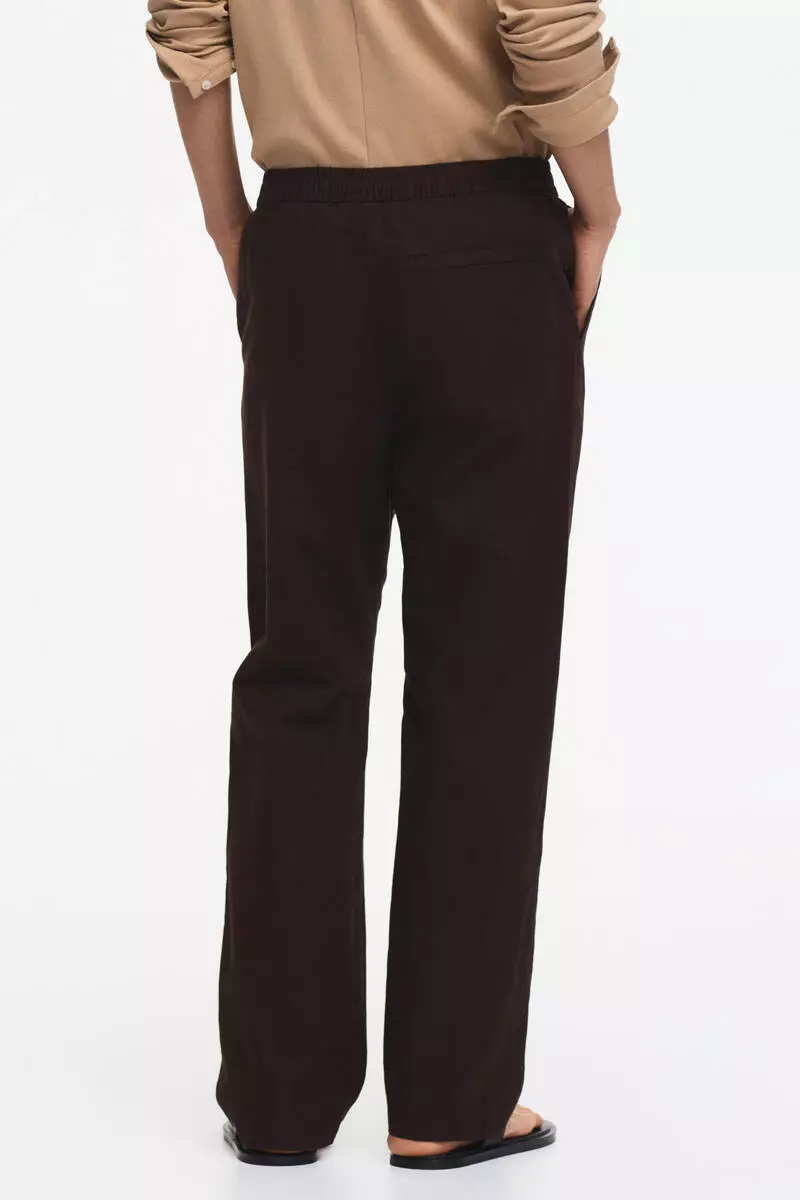 Regular Fit Linen-blend trousers