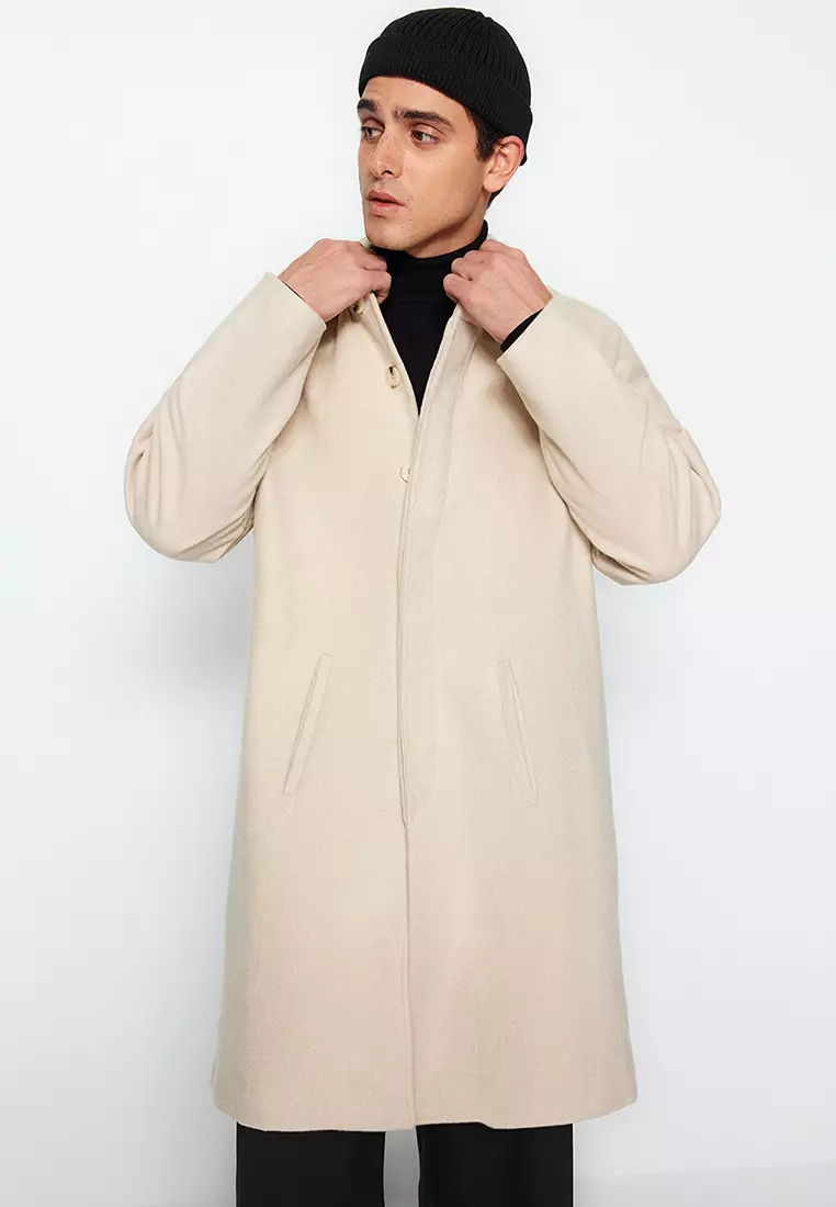 Unisex Wool Blend Winter Coat