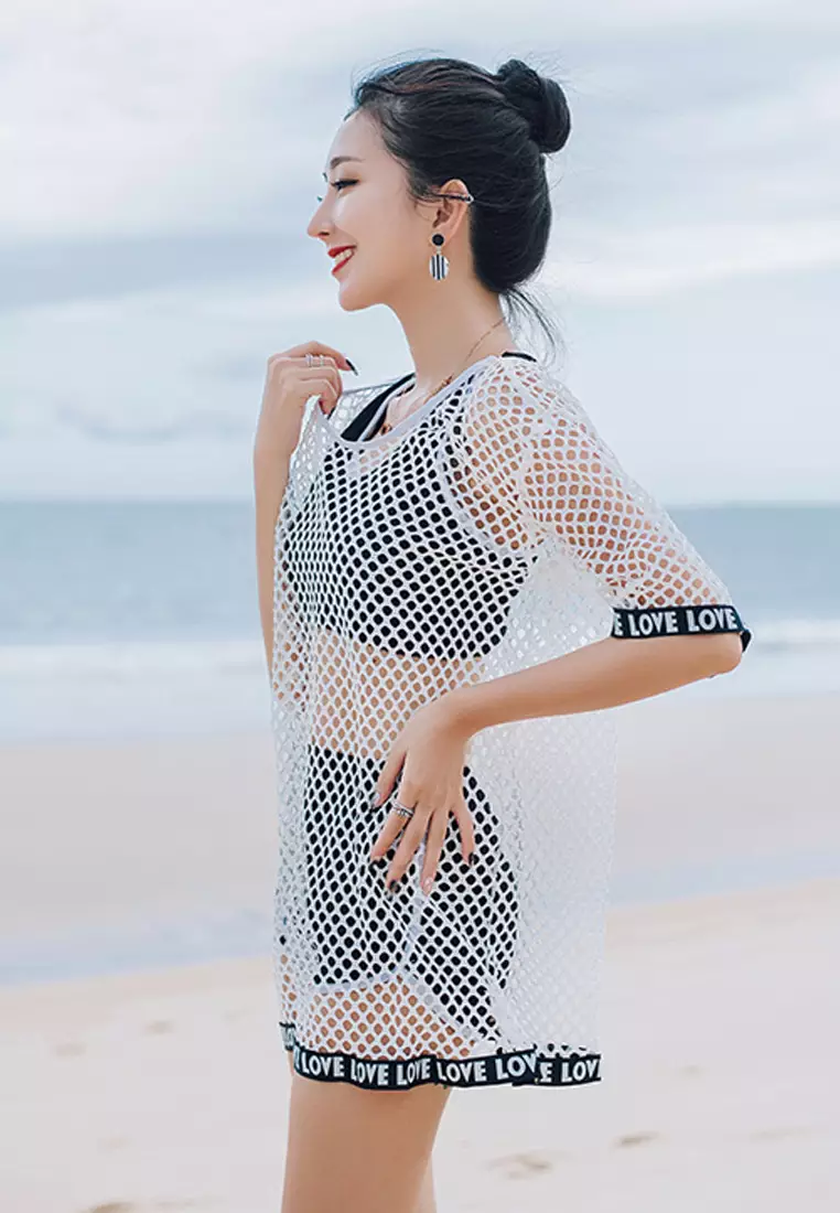 LYCKA BC6152 Lady Beachwear Bikini Coverup White 2024 Buy LYCKA Online ZALORA Hong Kong