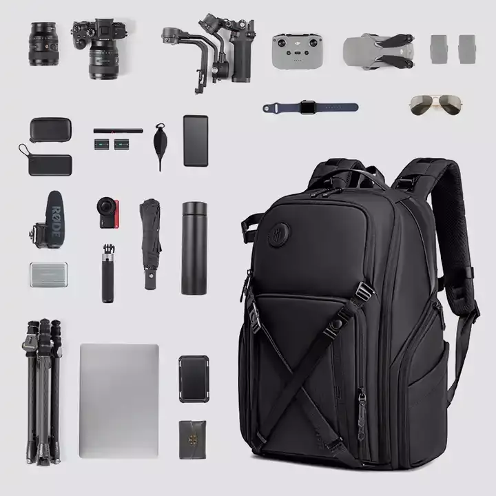 Arctic Hunter B00575 Tas Ransel Backpack laptop Drone Kamera 15.6" - BLACK
