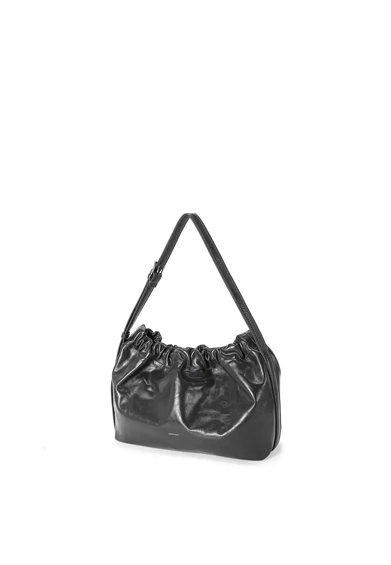 SCRUNCHIE Shoulder Bag - Black