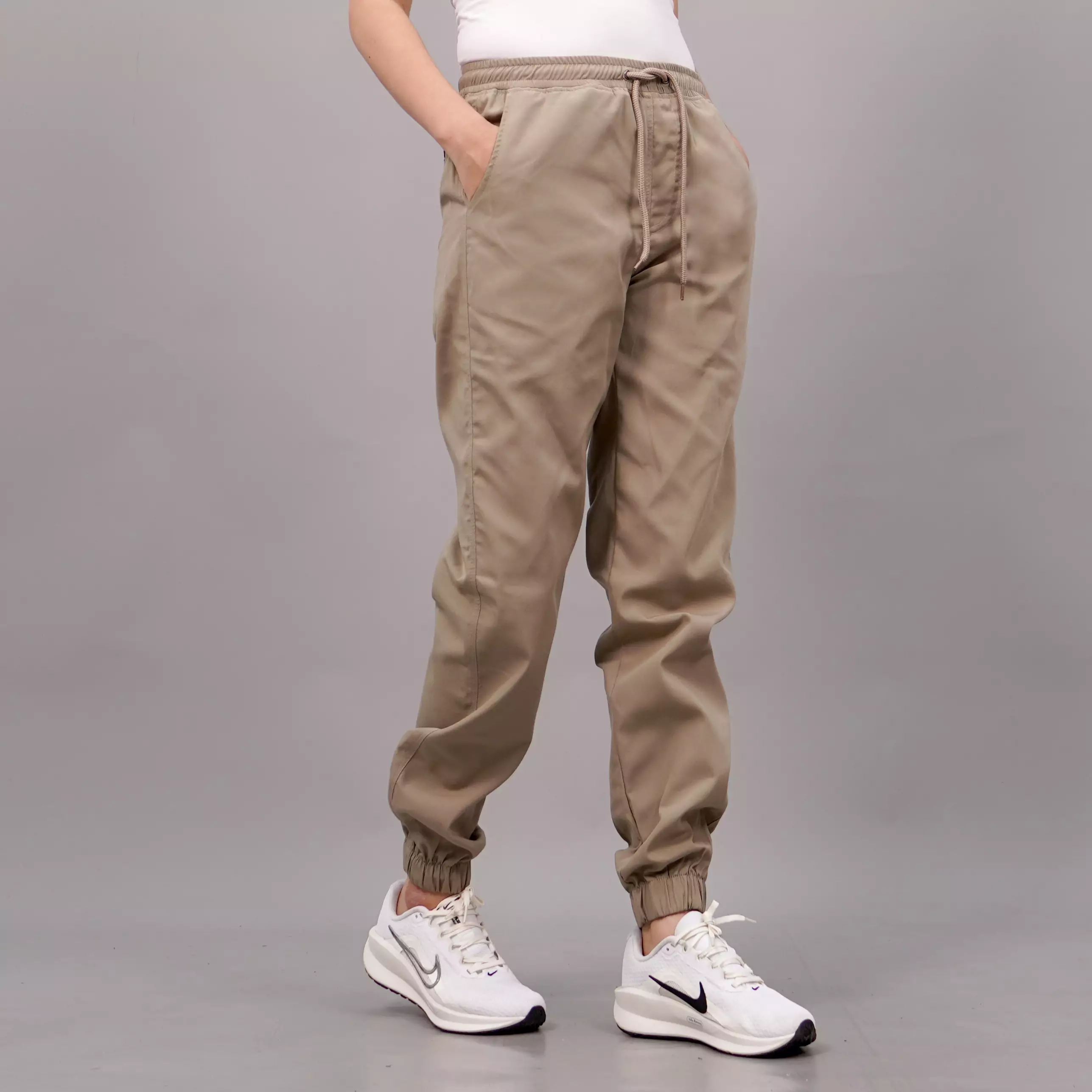  DIAN Jogger Pants Celana Jogger Wanita Celana Joger - BEIGE