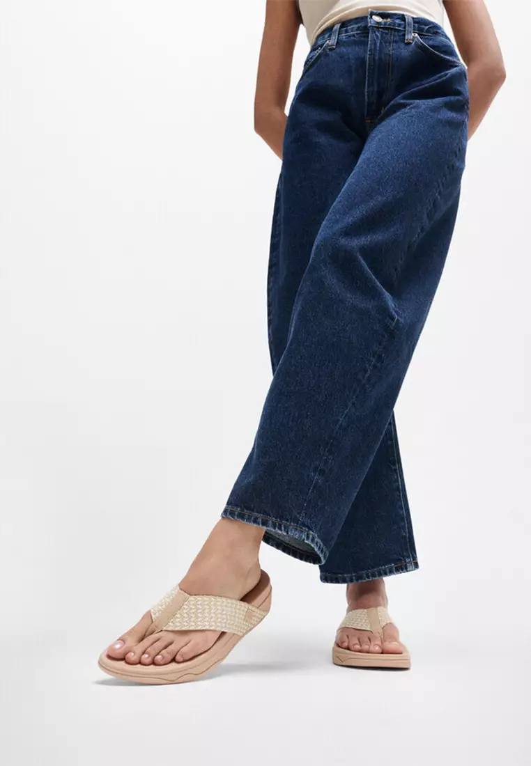 Surfa Multi-tone Webbing Toe-post Sandals