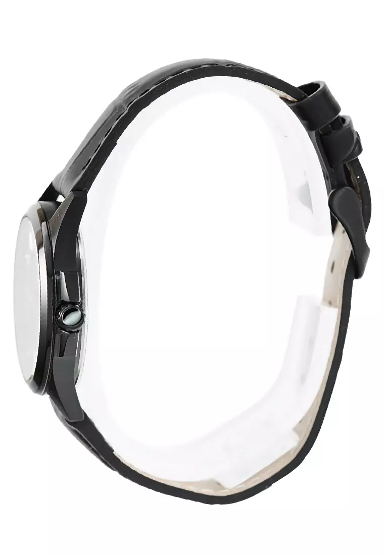 Alexandre Christie - Jam Tangan Wanita - Black - Leather Strap - 1031 LDLIPBA