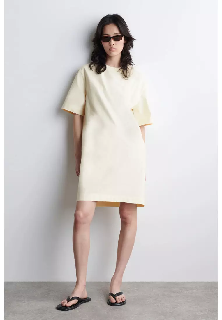 cos relaxed cotton shirt dress COS Relaxed Cotton Shirt Dress in Blue