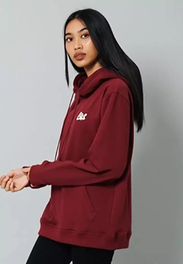 LGS Street - Patched Hoodie - Maroon - Merah - Streetwear - Basic - SH.20.R009.015
