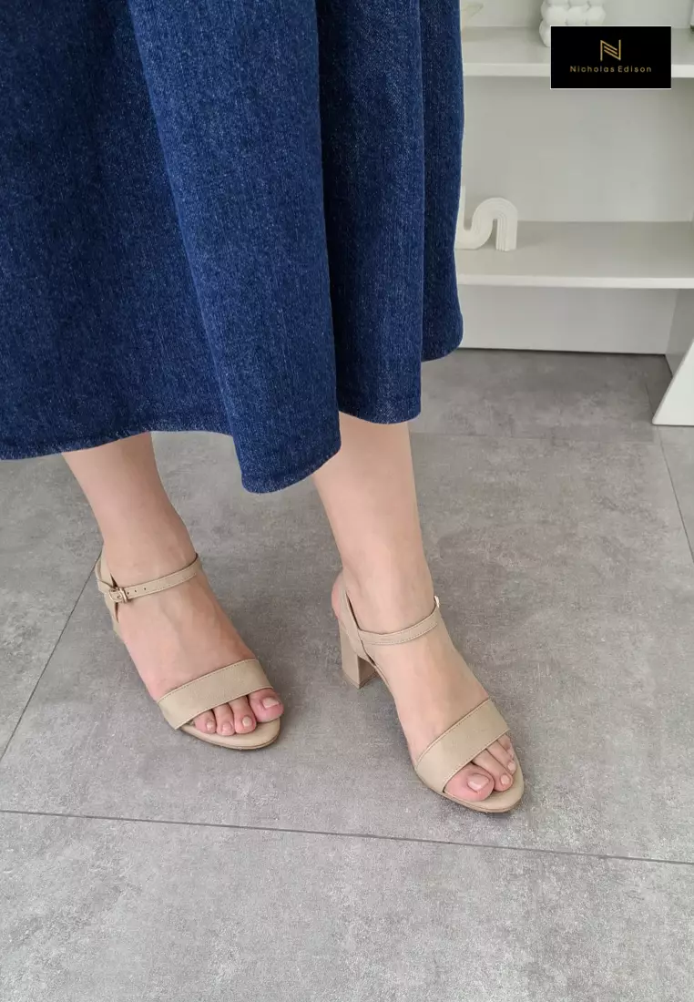 Nicholas Edison Heel Vara Khaki
