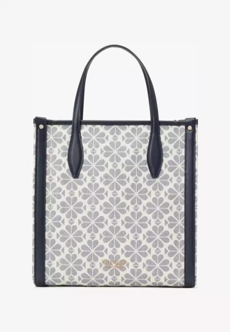 Spade flower coated canvas medium north south tote on sale